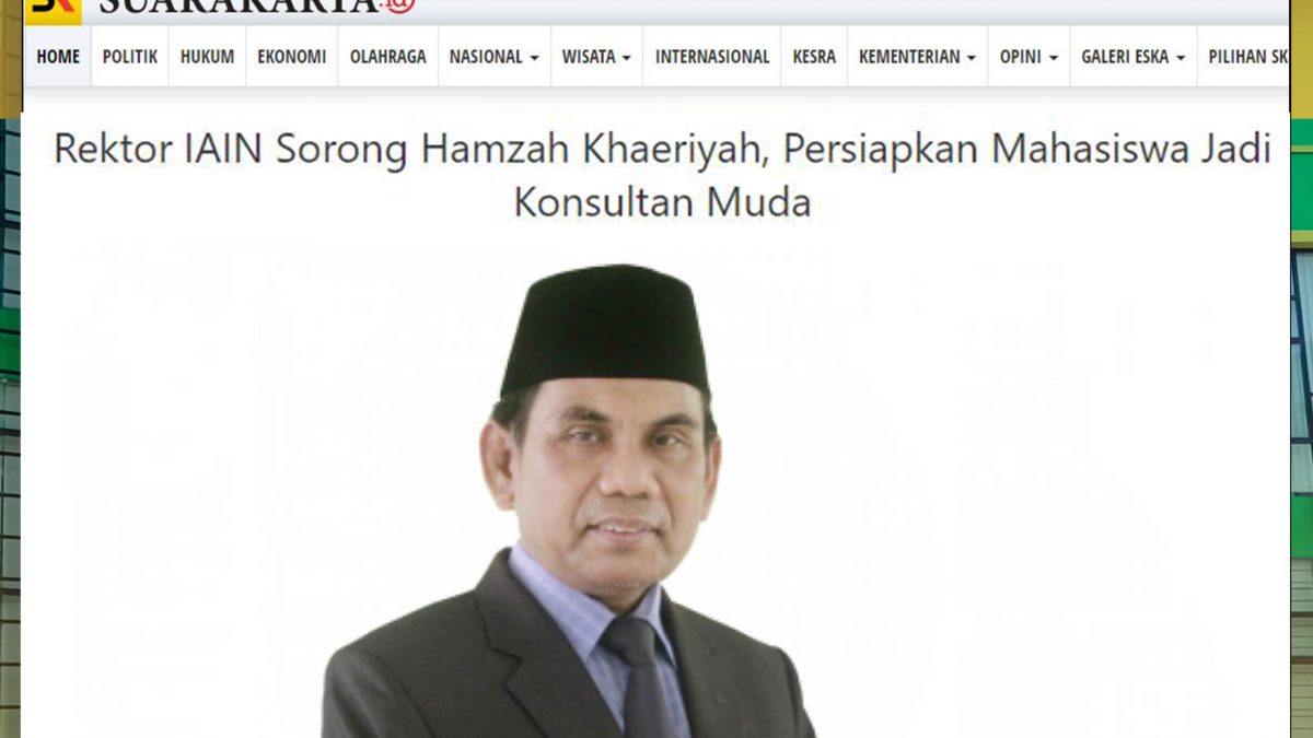 Rektor IAIN Sorong Hamzah Khaeriyah, Persiapkan Mahasiswa Jadi Konsultan Muda