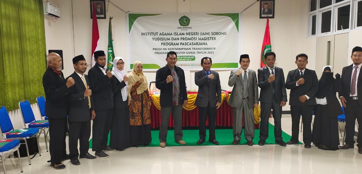 Program Pascasarjana Institut Agama Islam Negeri Sorong kembali menggelar Yudisium dan Promosi Magister