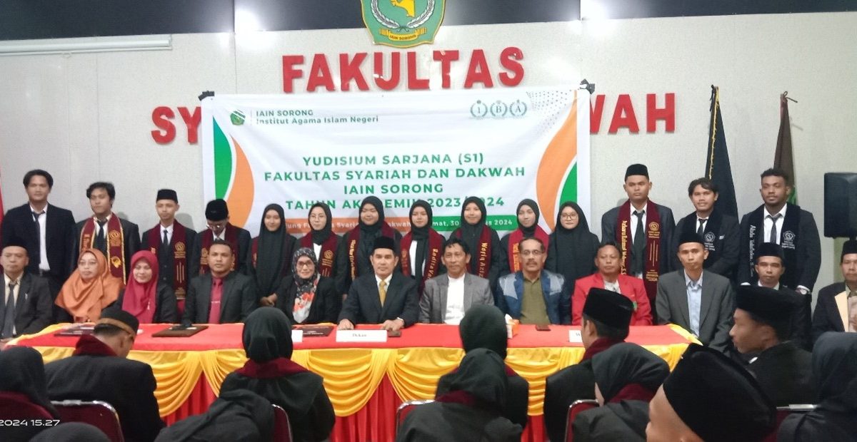 Fakultas SYARDAK IAIN Sorong Yudisium 57 Mahasiswa, 26  Cumlaude