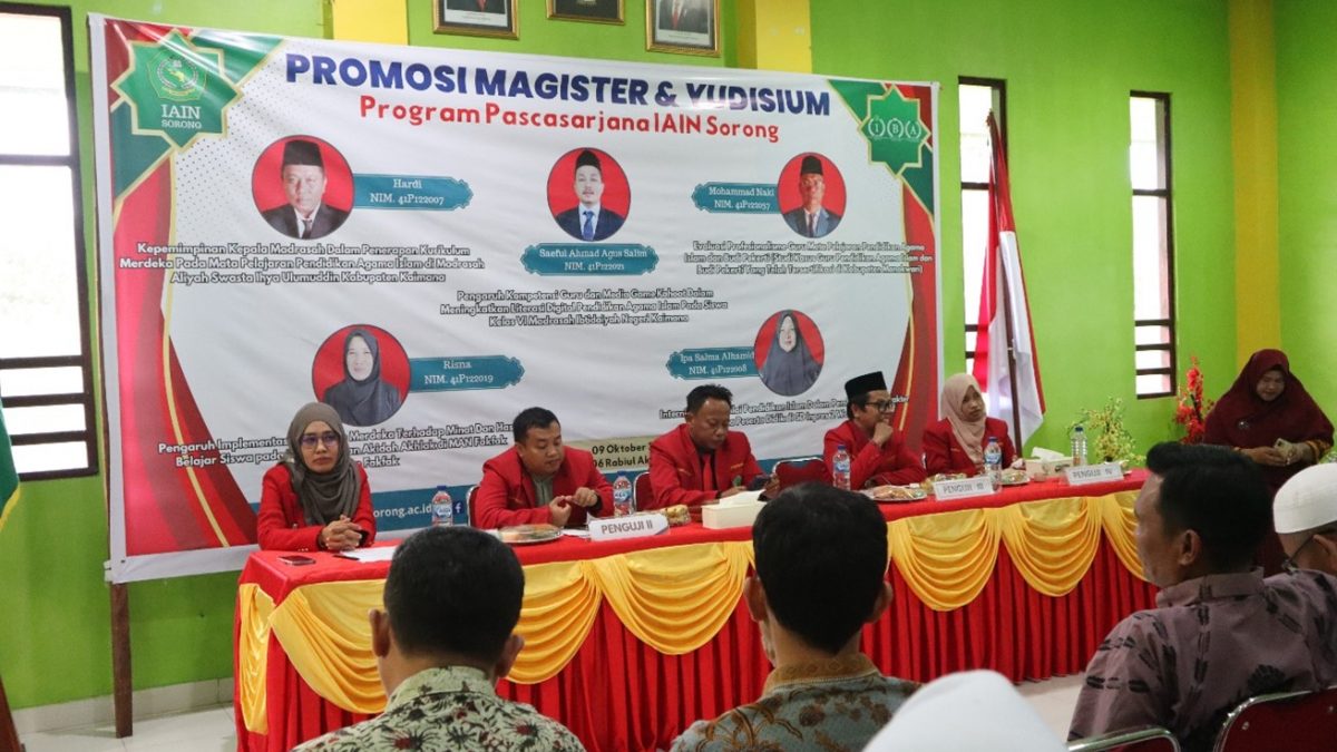 Yudisium Pascasarjana IAIN Sorong: Lahirkan Magister Pendidikan Berkualitas dan Siap Berkarya untuk Masyarakat