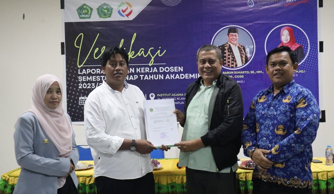 LPM IAIN Sorong Laksanakan Verifikasi Laporan Beban Kerja Dosen Semester Genap Tahun Akademik 2023/2024