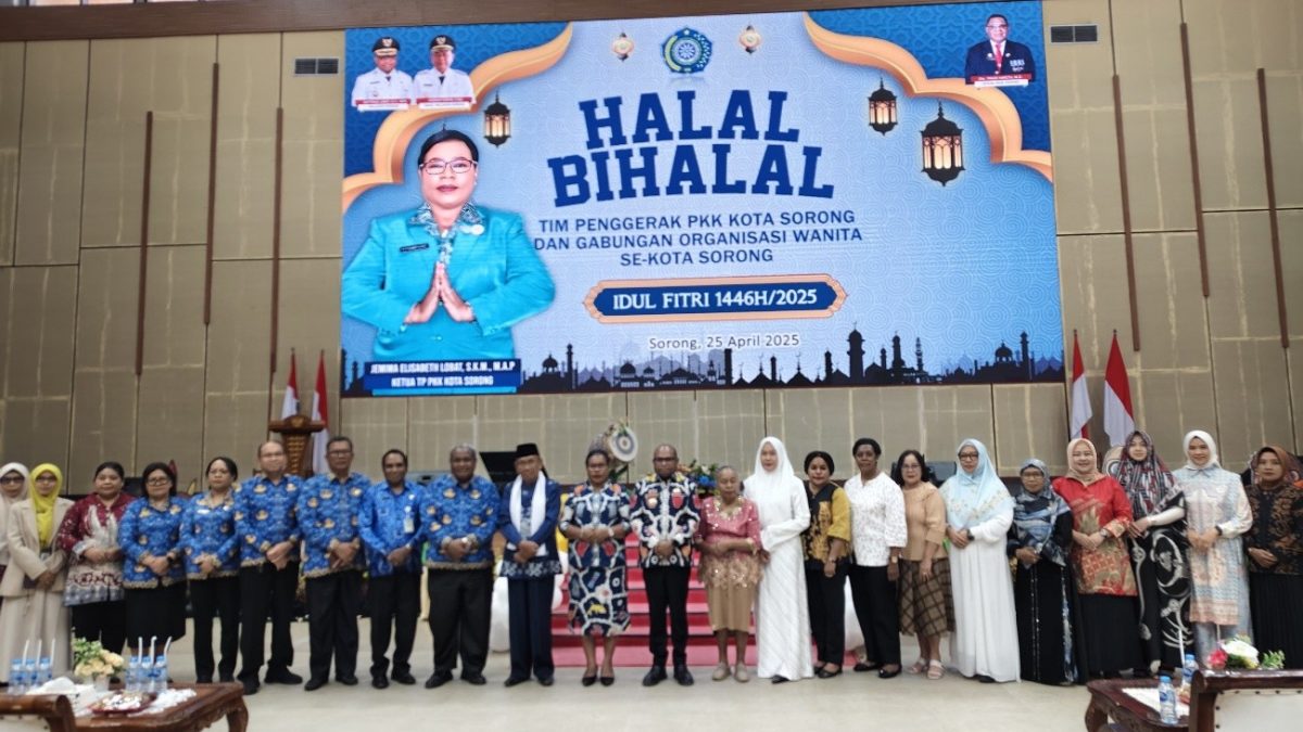 Ketua DWP IAIN Sorong Hadiri Halal Bihalal yang Diselenggarakan Tim Penggerak PKK Kota Sorong