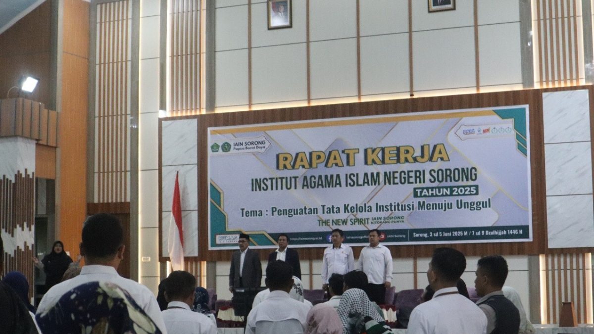 Rapat Kerja IAIN Sorong Tahun 2025 Resmi diBuka, Angkat Tema “Penguatan Tata Kelola Institusi Menuju Unggul”