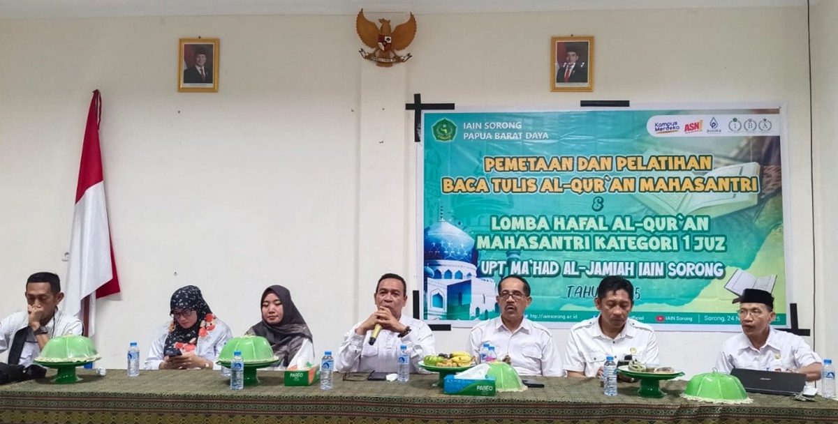 Ma’had Al-Jami’ah IAIN Sorong Selenggarakan Pemetaan dan Pelatihan Baca Tulis Al-Qur’an serta Lomba Hafalan 1 Juz Mahasantri 2025