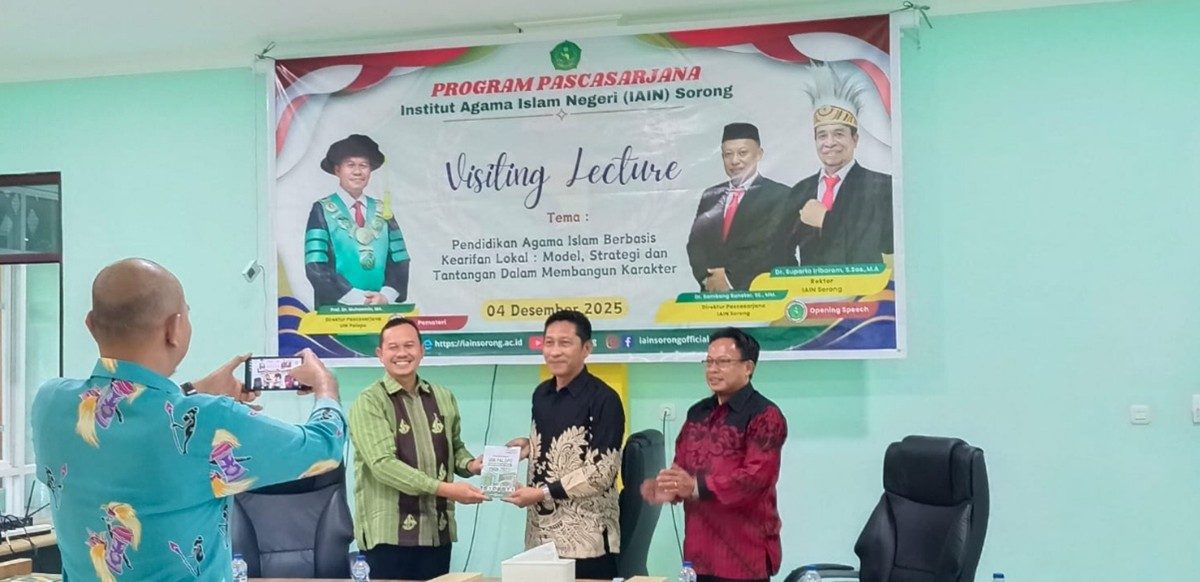 Visiting Lecture Pascasarjana IAIN Sorong Perkuat PAI Berbasis Kearifan Lokal dan Kolaborasi Antar-PT