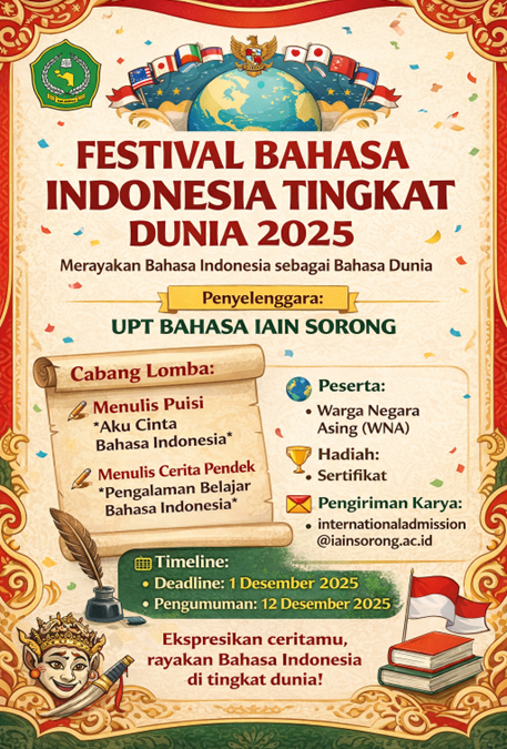 PENGUMUMAN FESTIVAL BAHASA INDONESIA TINGKAT DUNIA 2025