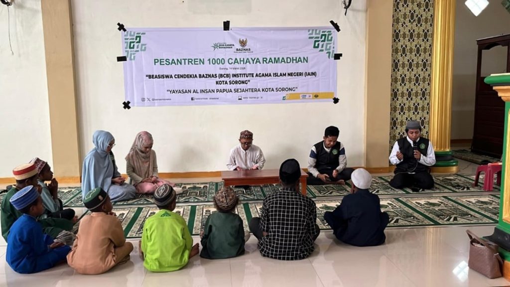MAHASISWA BCB IAIN SORONG MELAKUKAN KEGIATAN “PESANTREN 1000 CAHAYA RAMADHAN DI MASJID NURUL ILHAM KOTA SORONG