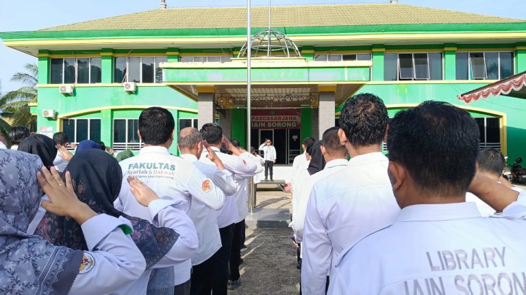 suasana apel pagi senin 02 Maret 2026