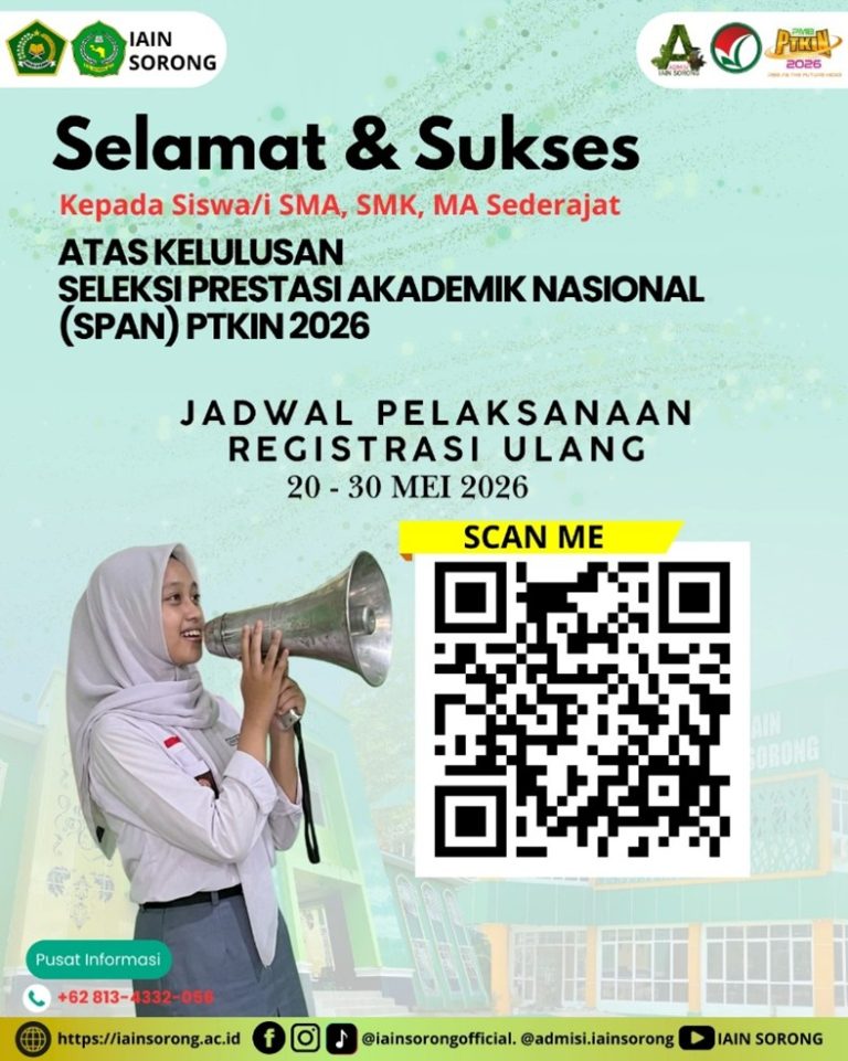 IAIN SORONG TETAPKAN KUOTA 2026, PERKUAT KOMITMEN KUALITAS DAN PELAYANAN PRIMA DALAM SELEKSI MAHASISWA BARU