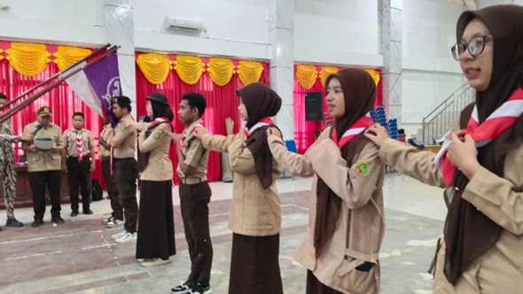 Upacara Pelantikan Racana Pinang dan Sirih Gugus Depan Fatanon 1