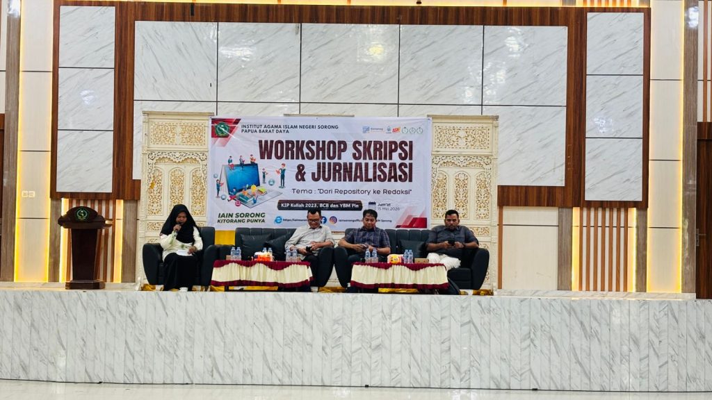 WORKSHOP SKRIPSI DAN JURNALISTIK IAIN SORONG DORONG MAHASISWA AKTIF MENULIS DAN PUBLIKASI ILMIAH