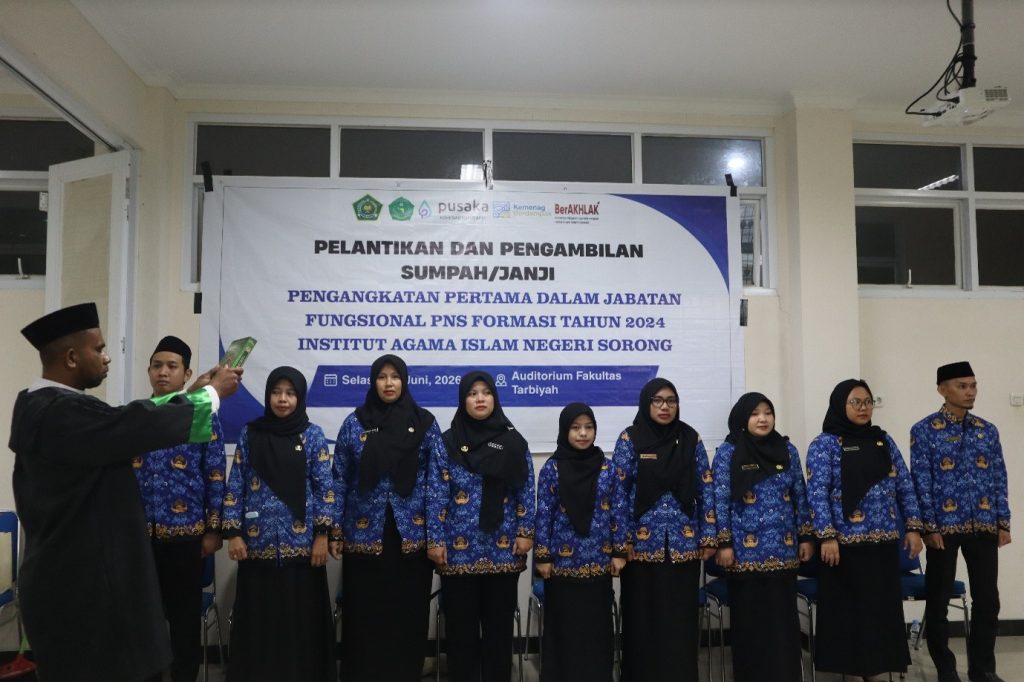 10 ASN IAIN SORONG RESMI DILANTIK DALAM JABATAN FUNGSIONAL FORMASI 2024