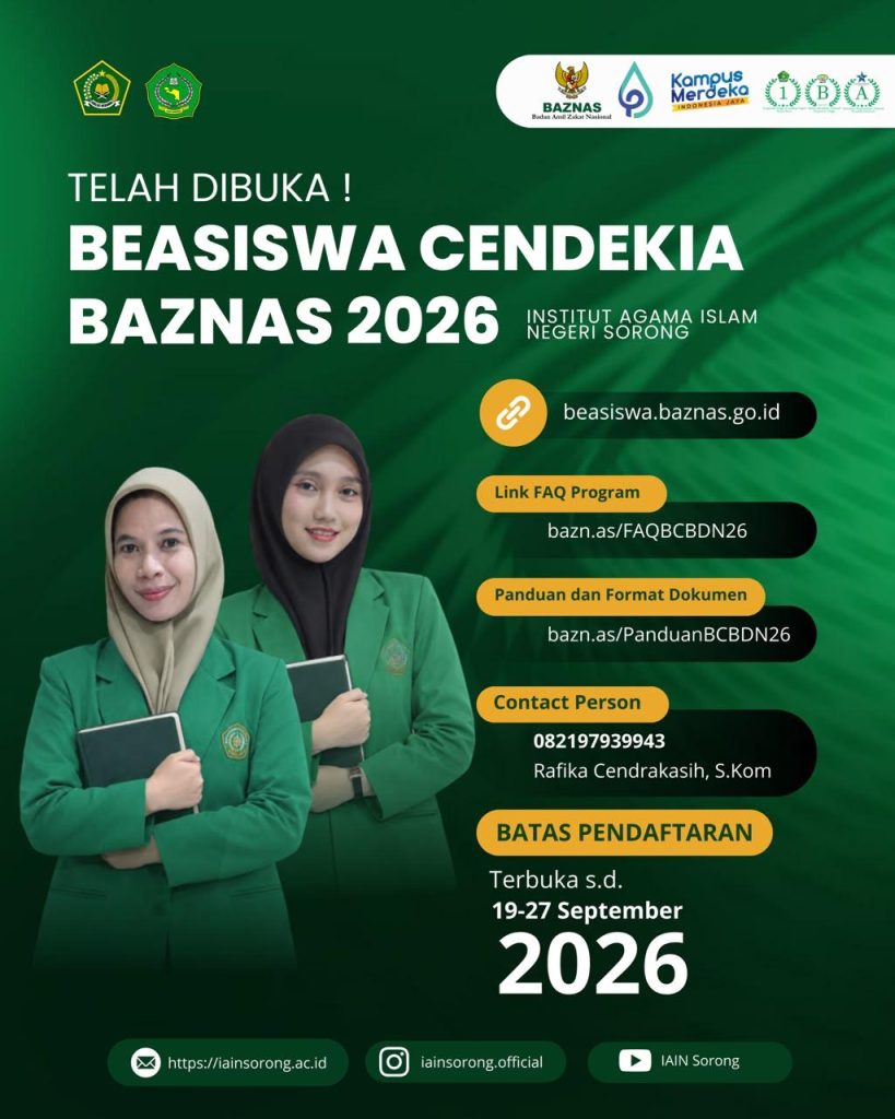 BEASISWA CENDEKIA BAZNAS 2026 RESMI DIBUKA, MAHASISWA S1 SEMESTER 5 BERKESEMPATAN MENDAPAT BANTUAN UKT HINGGA RP7 JUTA PER SEMESTER