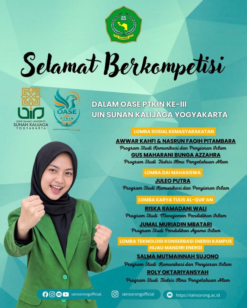  ANGKAT MODERASI BERAGAMA, JULEO PUTRA DAN MAHASISWA IAIN SORONG SIAP BERKOMPETISI DI OASE PTKIN III 2026