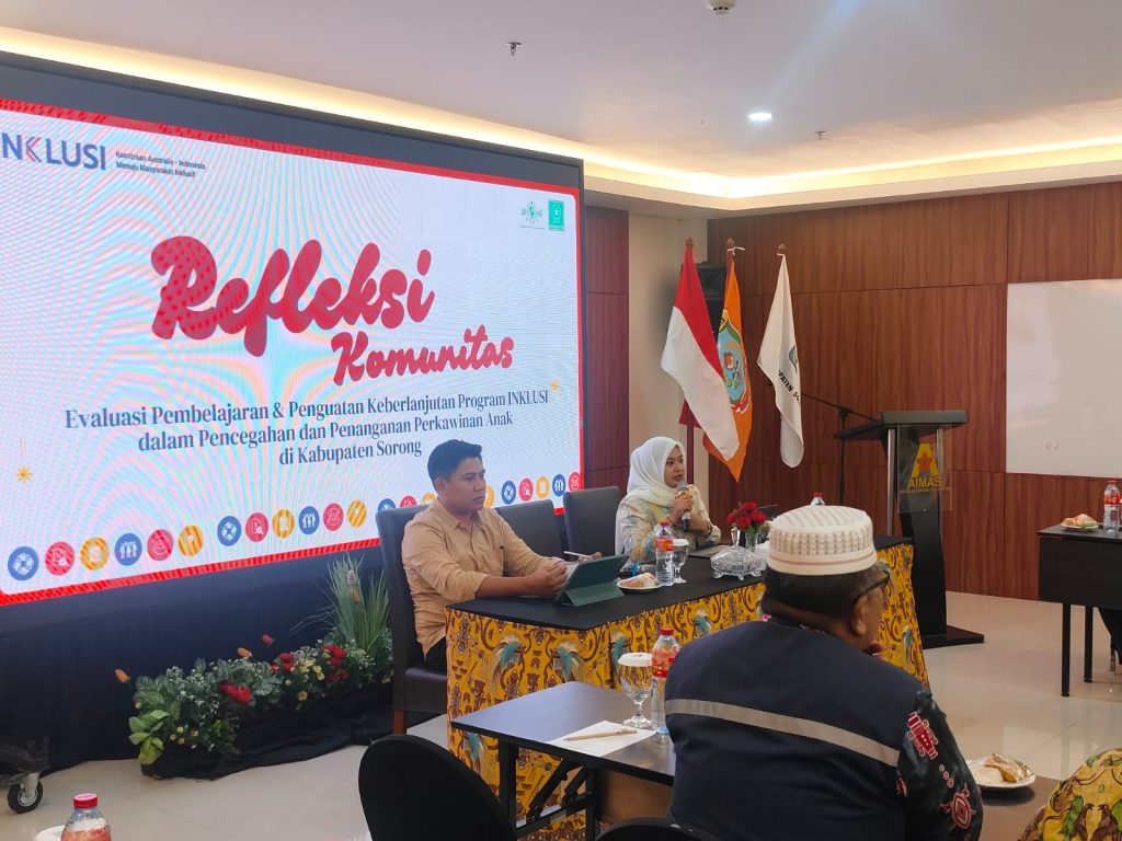 RUSYAID FASILITASI REFLEKSI KOMUNITAS, PERKUAT UPAYA PENCEGAHAN PERKAWINAN ANAK DI KABUPATEN SORONG